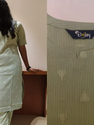 Green Silky Rayon Kurti for Women