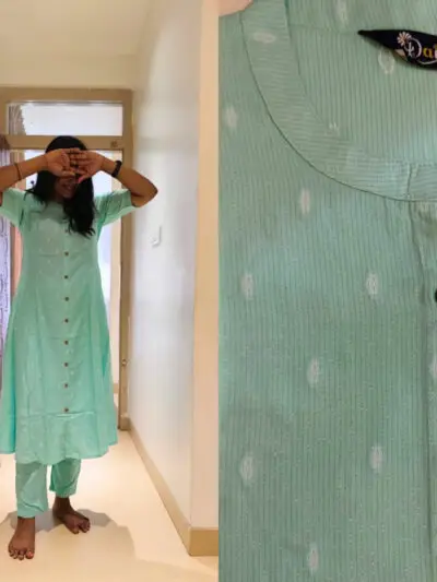 Mint Green A-Line Rayon Kurti for Women | Soft Fabric | Sizes S–L