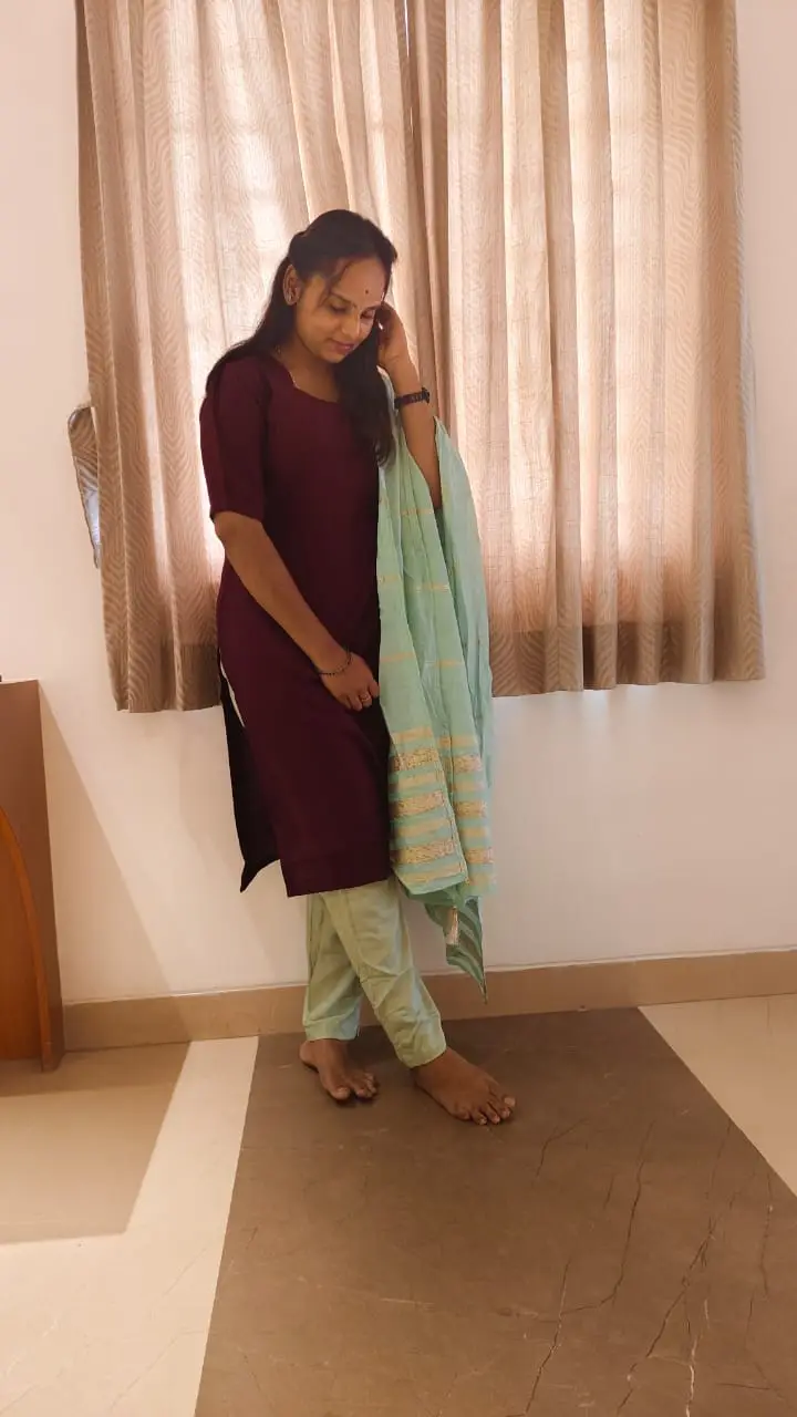 Maroon Regular Rayon Kurti