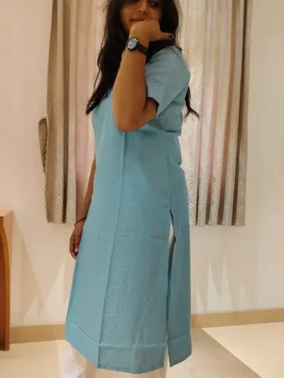 Blue Rayon Kurti