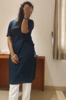 Stylish Dark Blue Kurti