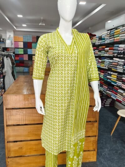 Lemon Green Kurti